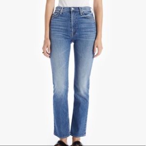 MOTHER Classic Indigo Cropped Jeans